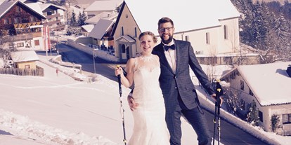 Winterhochzeit - Trauung im Freien - Die Rufana Alp lädt zu einer Hochzeit im Schnee. - Rufana Alp