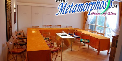 Winterhochzeit - Donauraum - Garden Lounge - Bankettbestuhlung - Metamorphosys Place of Bliss - Seminarhaus / Eventlocation / Partyraum