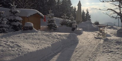 Winterhochzeit - Art der Location: Waldhochzeit - Idyllischer Winterwald ist von Ende November bis Ende März geöffnet - Panoramagasthof DaxLueg