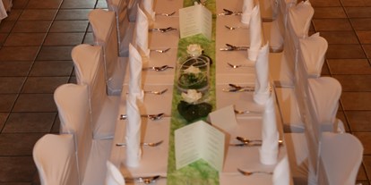 Winterhochzeit - Garten - Breitenberg (Landkreis Passau) - Tisch für 30 Personen Hochzeit 27.06.2015 - Gasthof Wösner