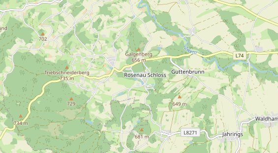 Winterhochzeitslocation auf Karte