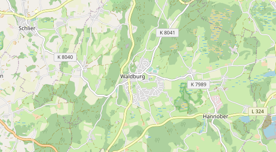 Winterhochzeitslocation auf Karte