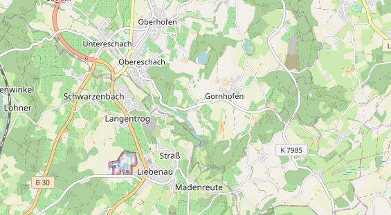 Winterhochzeitslocation auf Karte