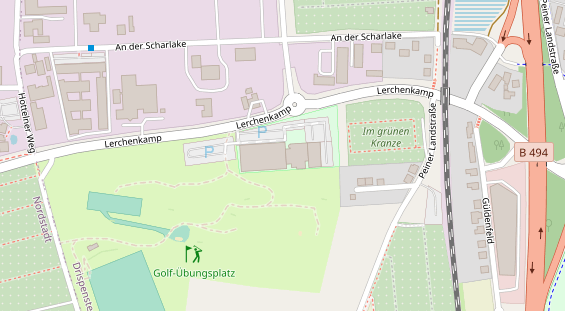 Winterhochzeitslocation auf Satellitenbild