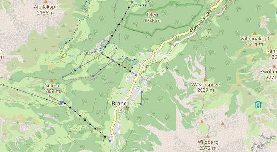 Winterhochzeitslocation auf Karte