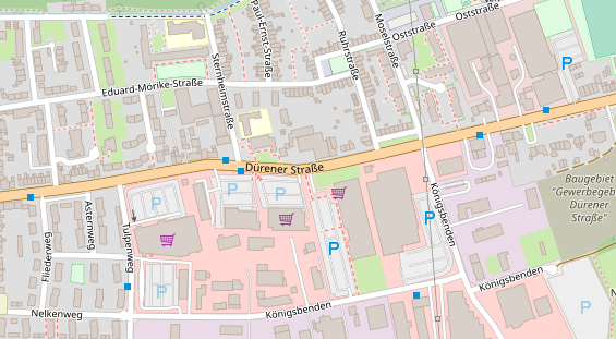 Winterhochzeitslocation auf Satellitenbild