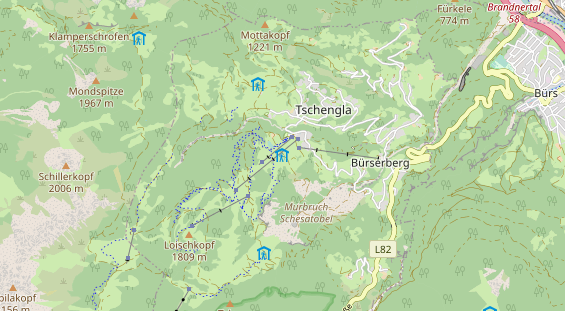 Winterhochzeitslocation auf Karte