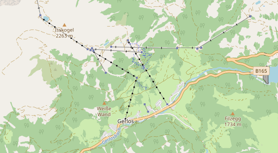 Winterhochzeitslocation auf Karte