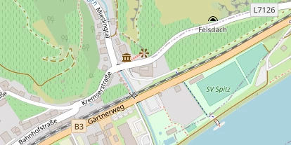 Winterhochzeitslocation auf Satellitenbild