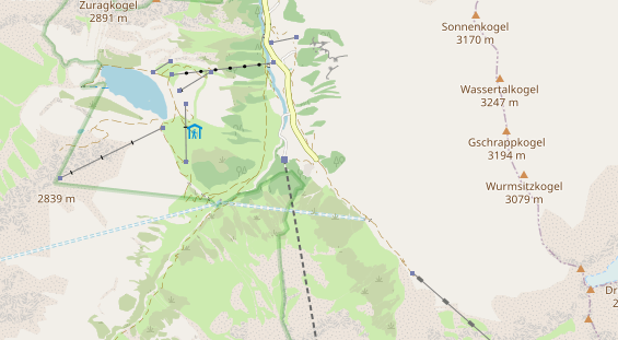 Winterhochzeitslocation auf Karte