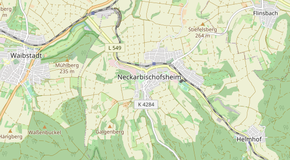 Winterhochzeitslocation auf Karte