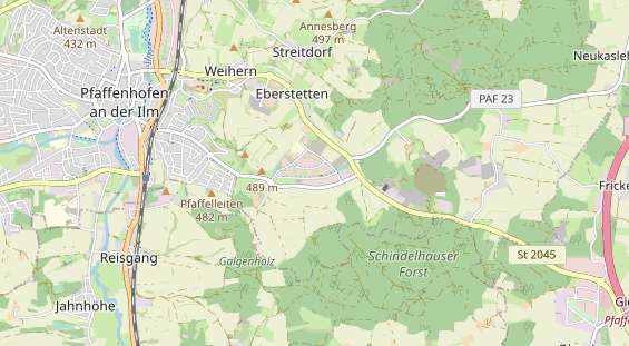 Winterhochzeitslocation auf Karte