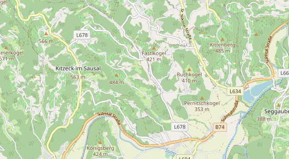 Winterhochzeitslocation auf Karte