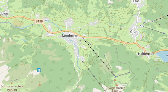 Winterhochzeitslocation auf Karte