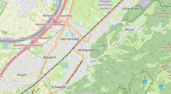 Winterhochzeitslocation auf Karte