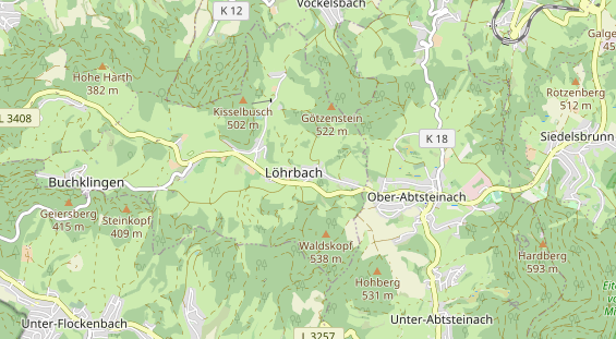Winterhochzeitslocation auf Karte