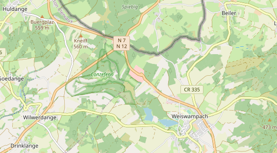 Winterhochzeitslocation auf Karte