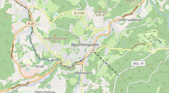 Winterhochzeitslocation auf Karte
