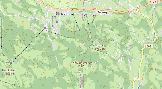 Winterhochzeitslocation auf Karte