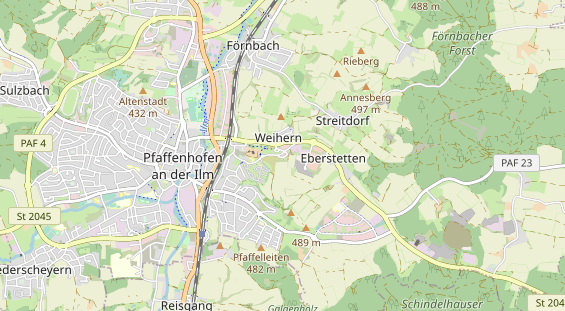 Winterhochzeitslocation auf Karte