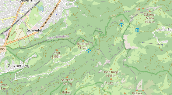 Winterhochzeitslocation auf Karte