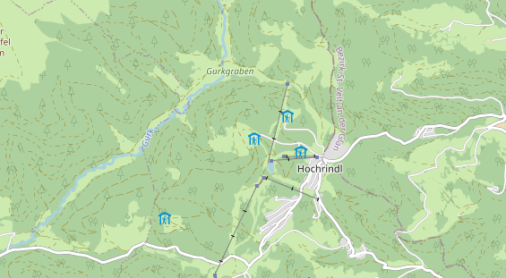 Winterhochzeitslocation auf Karte