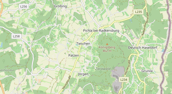 Winterhochzeitslocation auf Karte