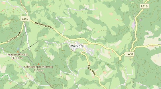 Winterhochzeitslocation auf Karte