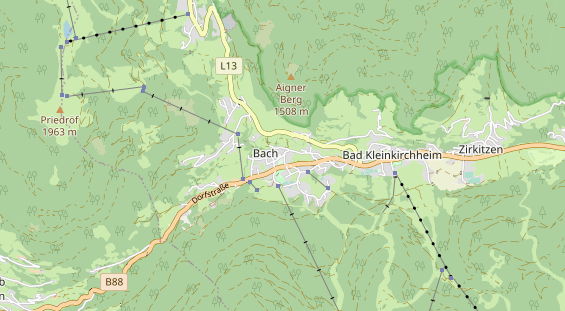 Winterhochzeitslocation auf Karte