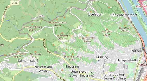 Winterhochzeitslocation auf Karte