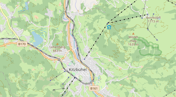 Winterhochzeitslocation auf Karte