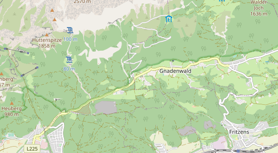 Winterhochzeitslocation auf Karte