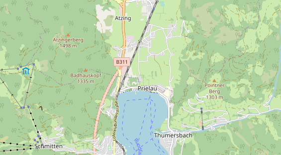 Winterhochzeitslocation auf Karte