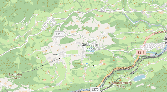 Winterhochzeitslocation auf Karte