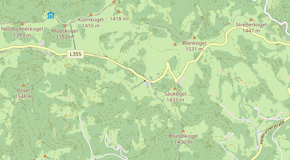 Winterhochzeitslocation auf Karte