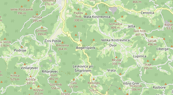 Winterhochzeitslocation auf Karte