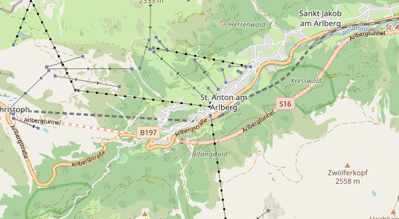 Winterhochzeitslocation auf Karte