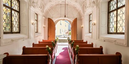Winterhochzeit - Trauung im Freien - Rußbach - In unserer barocken Kapelle werden Hochzeitsträume wahr. Auch ideal für Taufen. - ARCOTEL Castellani Salzburg