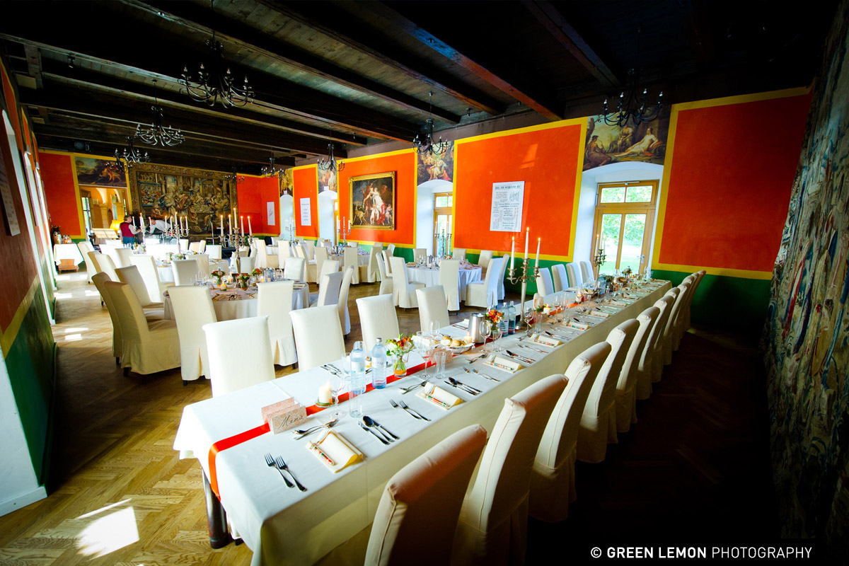 Hochzeitslocation - Der Festsaal des Schloss Ottersbach. - Schloss Ottersbach