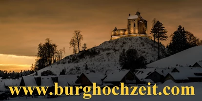 Winterhochzeit - Art der Location: im Freien - Wangen im Allgäu - Winterhochzeiten auf Schloss Waldburg - Schloss Waldburg