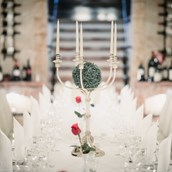 Hochzeitslocation - Eine Hochzeitstafel im hauseigenen Weinkeller VITAKELLA. - VILA VITA Pannonia
