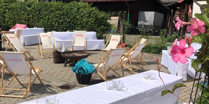 Winterhochzeit - Perfekte Jahreszeit: Frühlings-Hochzeit - Oberhausen (Landkreis Weilheim-Schongau) - Gemütlicher Nachmittag im 4Eck Garten - 4ECK Restaurant & Bar 