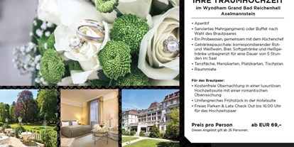 Winterhochzeit - nächstes Hotel - Bayern - Wyndham Grand Bad Reichenhall Axelmannstein