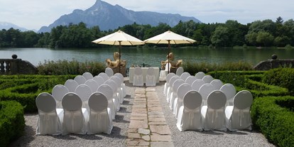 Winterhochzeit - Perfekte Jahreszeit: Frühlings-Hochzeit - Berchtesgaden - Standesamtliche Trauung am Weiher - Hotel Schloss Leopoldskron