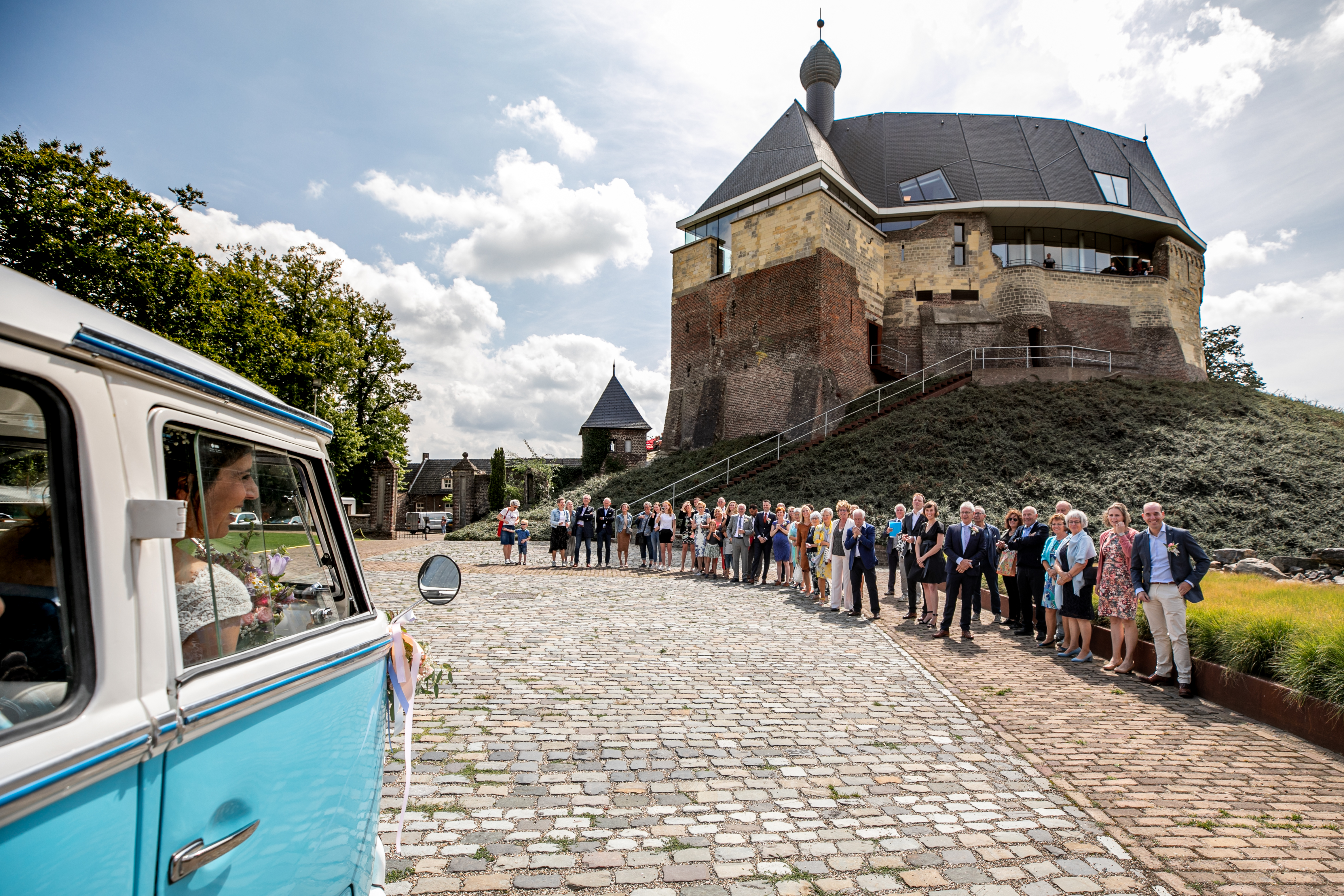 Hochzeitslocation - Ankunft von das Hochzeitspaar beim Burg - Kasteel De Keverberg