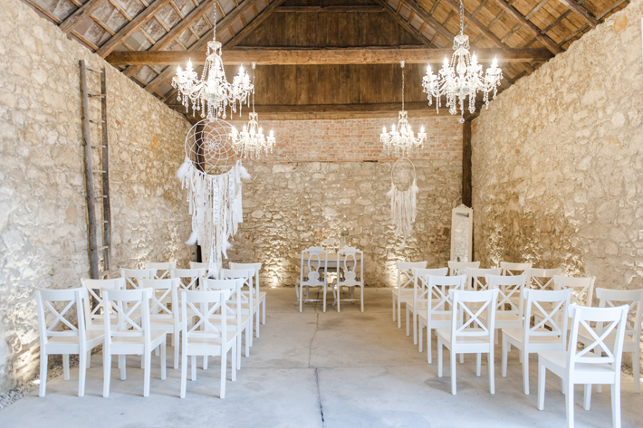 Hochzeitslocation - Die Romantikscheune des Himmelblau. - Himmelblau Rust - Hochzeit im Vintage Haus