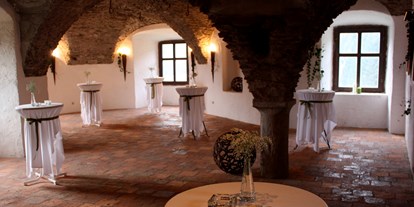 Winterhochzeit - Art der Location: Restaurant - Tamsweg - Der Rittersaal für Empfänge, Trauungen oder für die Hochzeitstafel. - Alte Burg Gmünd