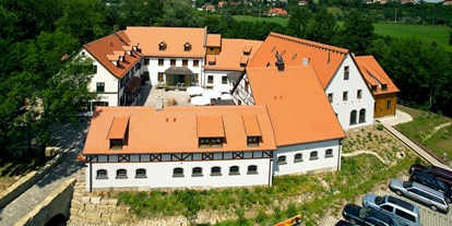 Winterhochzeit - Geeignet für: Seminare und Meetings - Castell - Luftaufnahme Gelände - Kohlenmühle Gasthof & Brauerei
