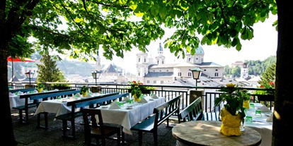 Winterhochzeit - Preisniveau: €€ - Salzburg und Umgebung - Gastgarten - Restaurant Stieglkeller - Salzburg