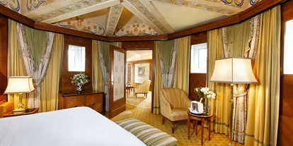 Winterhochzeit - barrierefreie Location - Obergänserndorf - Penthouse-Suite Schlafzimmer - Eine unsere beliebtesten Honeymoon Suiten - Hotel Bristol Vienna